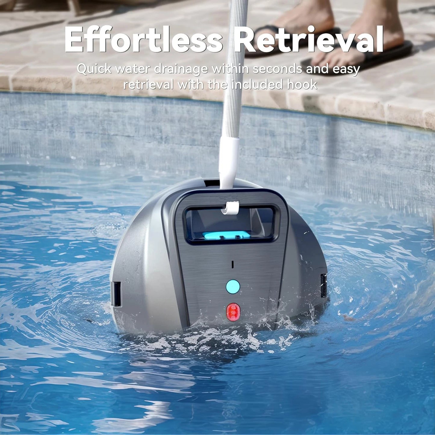 Wireless Swimming Pool Cleaner Robot with Intelligent Path Planning