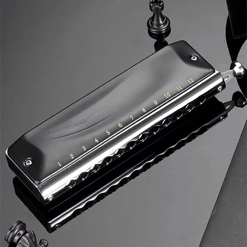 12-Hole Chromatic Harmonica Professional Mouth Organ