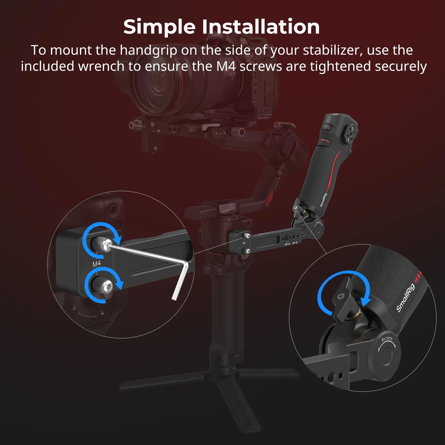 Dual Handle Focus Control Rig for RS2/RS3 Pro Gimbals