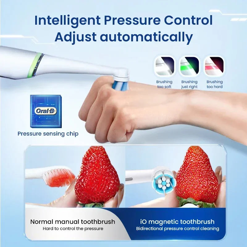 White Toothbrush Heads 3 Pack for iO Series Cleaning
