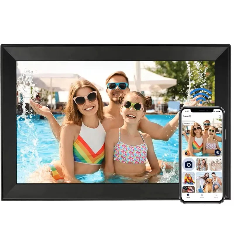 Large 15.6" IPS Digital Photo Frame Black