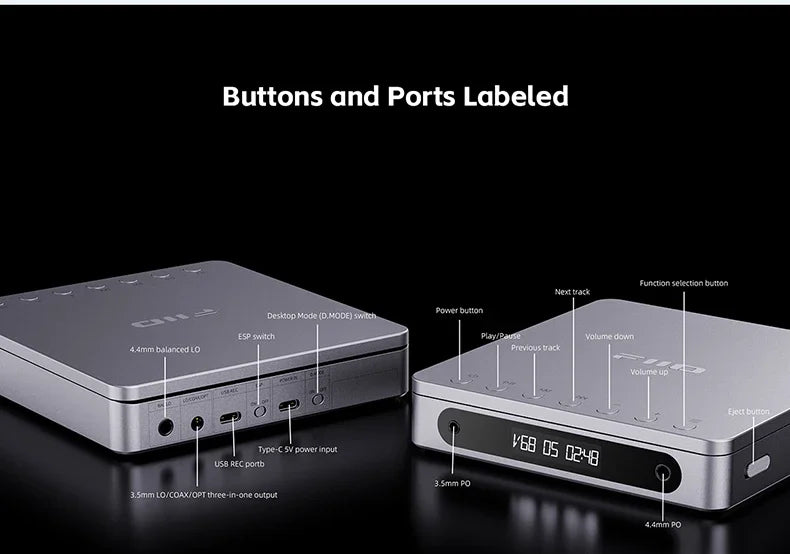 Rechargeable Bluetooth CD Player Long Battery Life Skylight