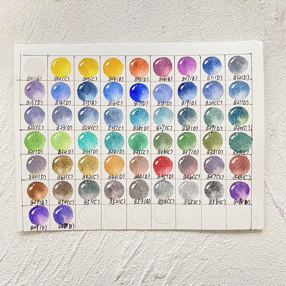 56 Colour Professional Watercolour Paint Set Artist Student