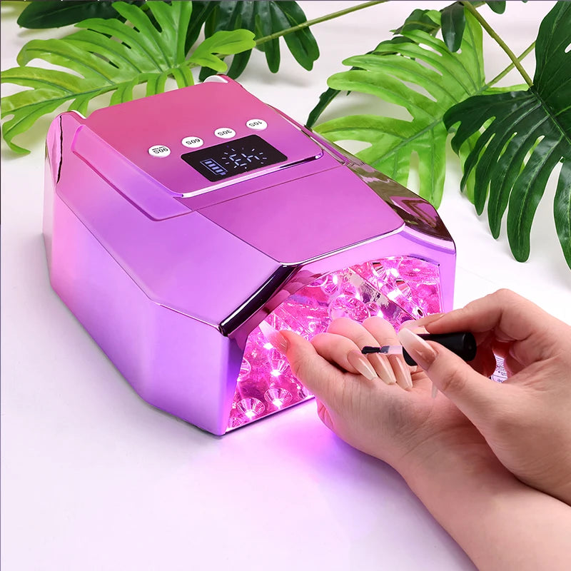 Portable Gradient Purple UV LED Nail Curing Lamp