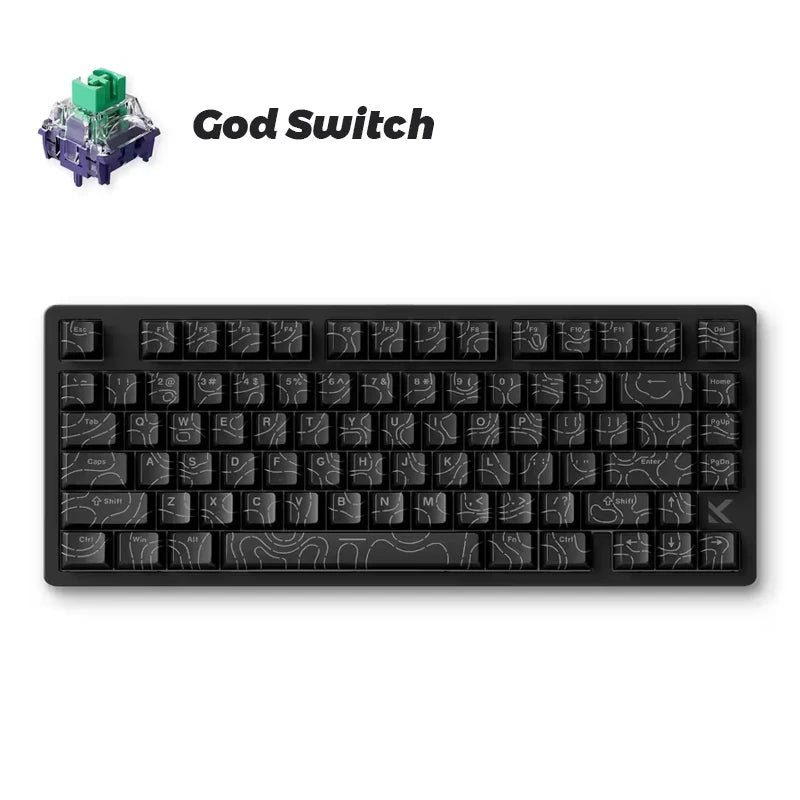 0.1ms Magnetic Switch Gaming Keyboard Black