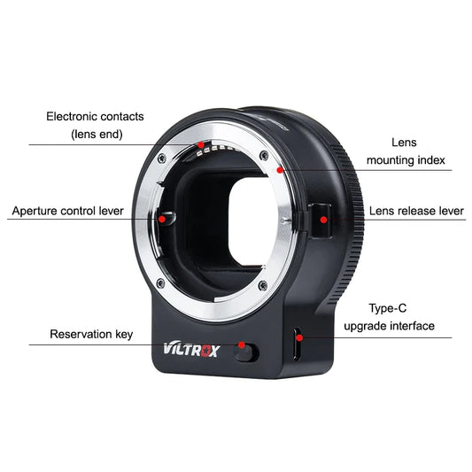 Nikon F to Z Mount Autofocus Lens Adapter Full Frame