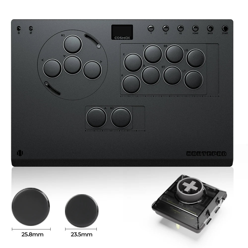 Aluminum Alloy Leverless Arcade Controller PC PS4 PS5