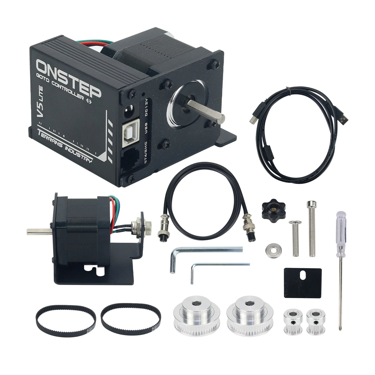 EXOS2 V5 Lite Motorized GOTO Telescope Mount Kit