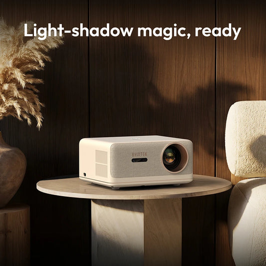 Portable 4K 1080P Projector 1500 ANSI WiFi Bluetooth Auto Keystone