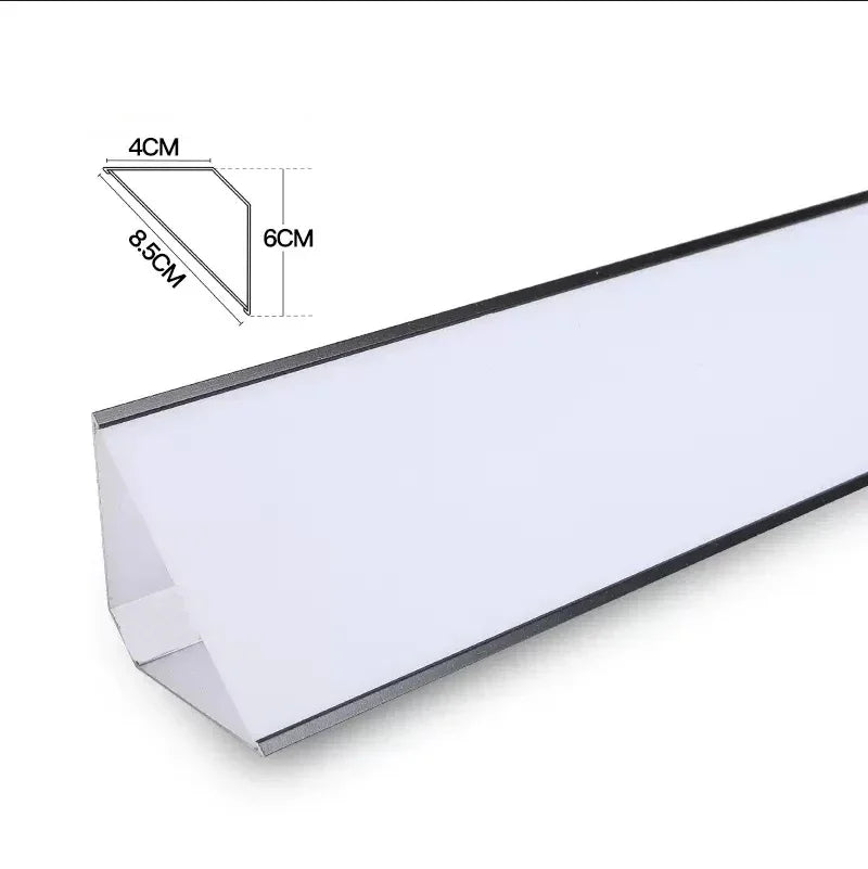 1m Diffuser Black 5 Pack LED Aluminium Channel