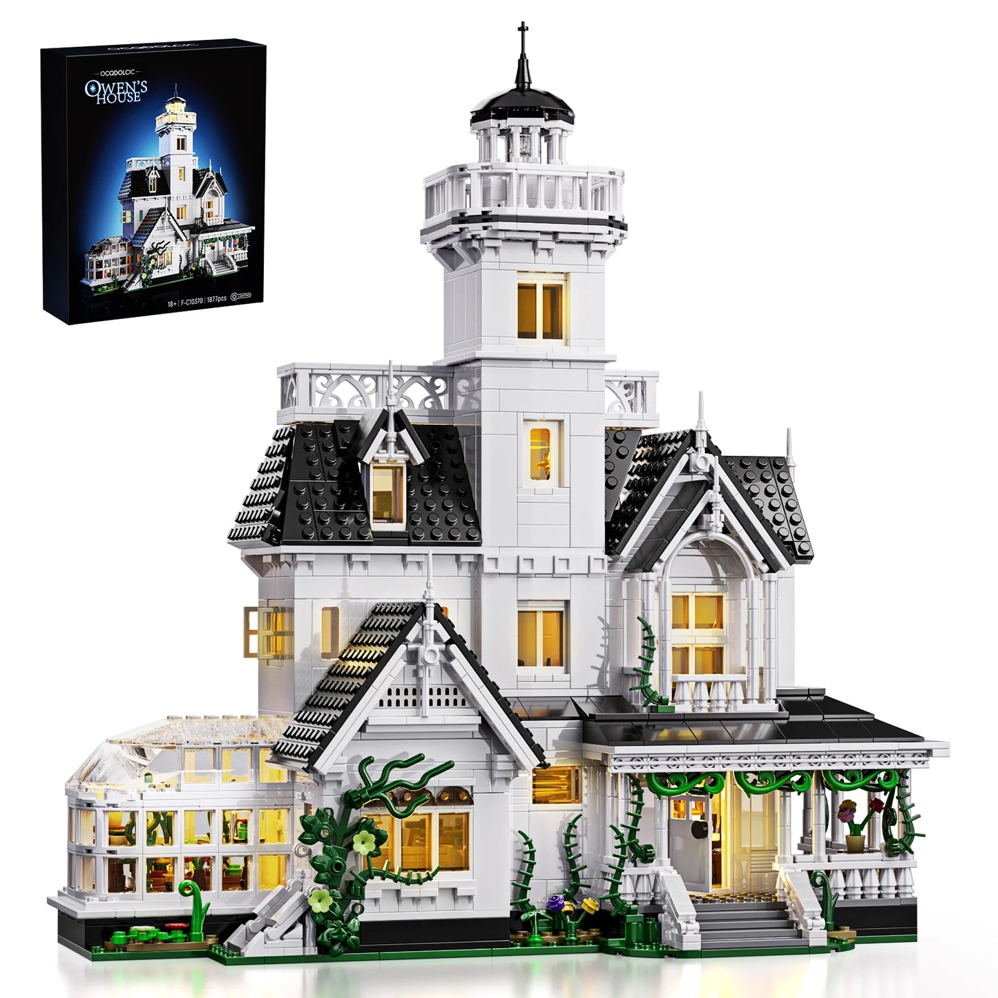 Vintage Architecture Building Blocks Medieval Cottage DIY Construction Kit