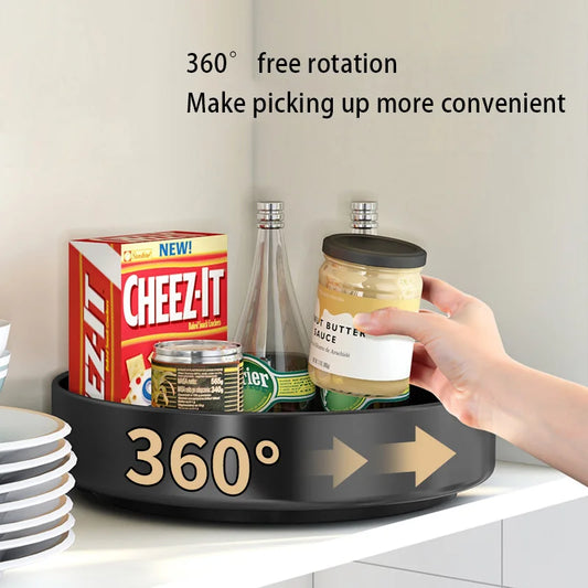 Grey 3-Layer 360° Kitchen Cabinet Organizer