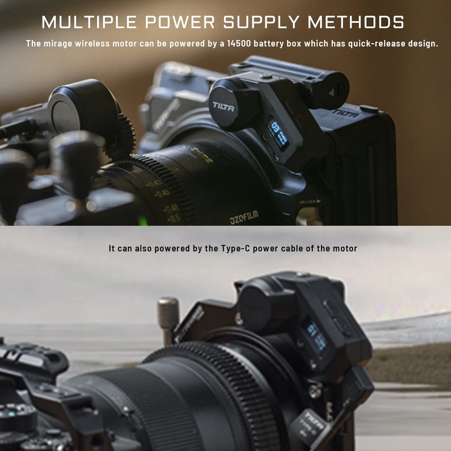 Mirage K1 Camera Matte Box with VND Filters