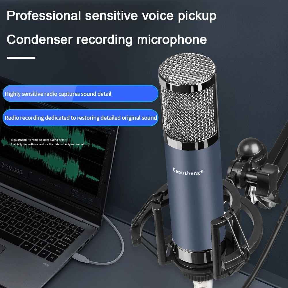 USB-C Audio Interface Sound Card for Live Recording