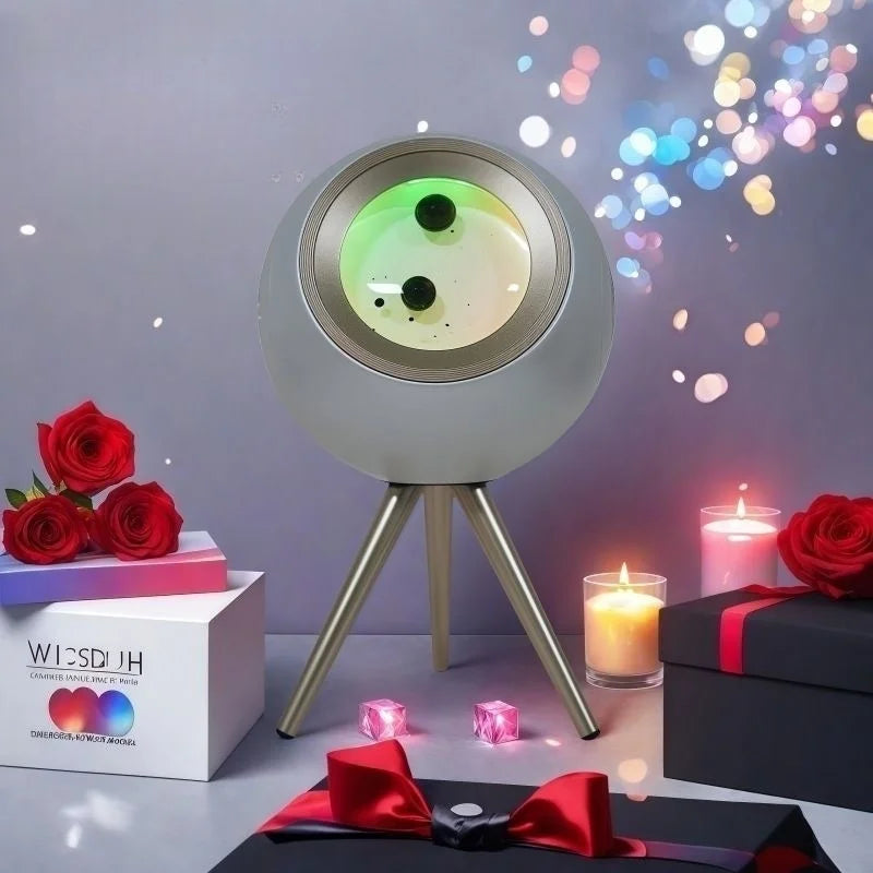 Portable LED Magnetic Fluid Fidget with Audio
