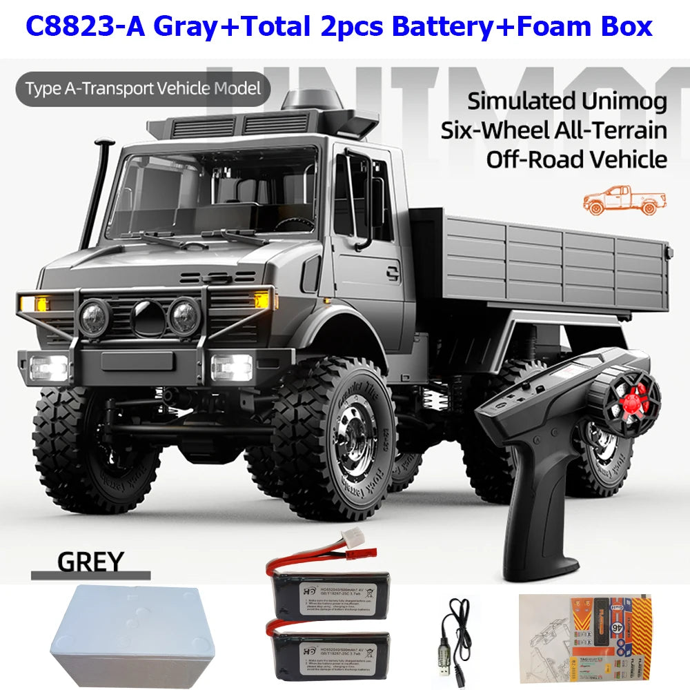 6WD RC Climbing Truck Off-Road LED Lights
