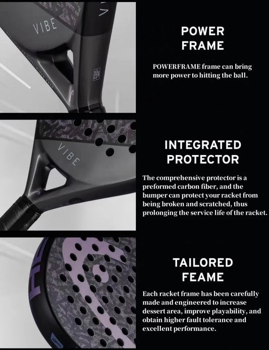 Zephyr PRO BKTE Tennis & Padel Racket EVA Core