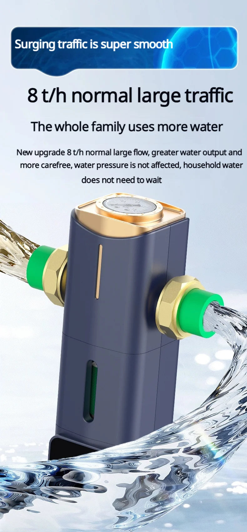 High Flow Central Water Purifier with Automatic Self-Cleaning