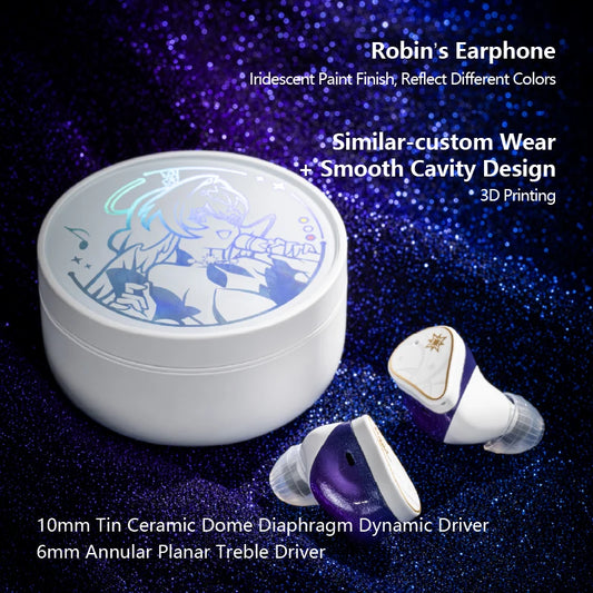 Hybrid ANC Wireless Earphones with Dynamic and Planar Drivers