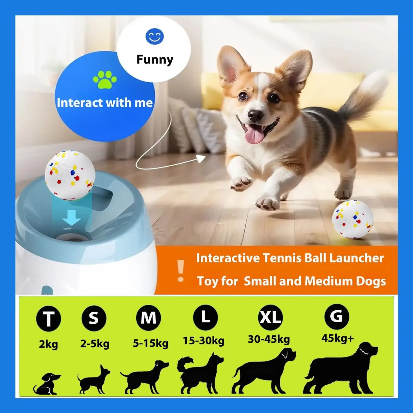 Upgrade Version Dog Ball Launcher with Adjustable Distance