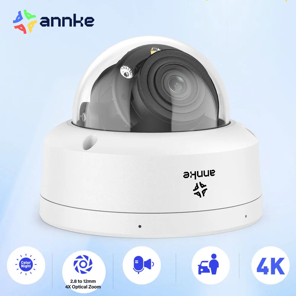 4K 8MP IP67 Waterproof Security Camera with Human Detection