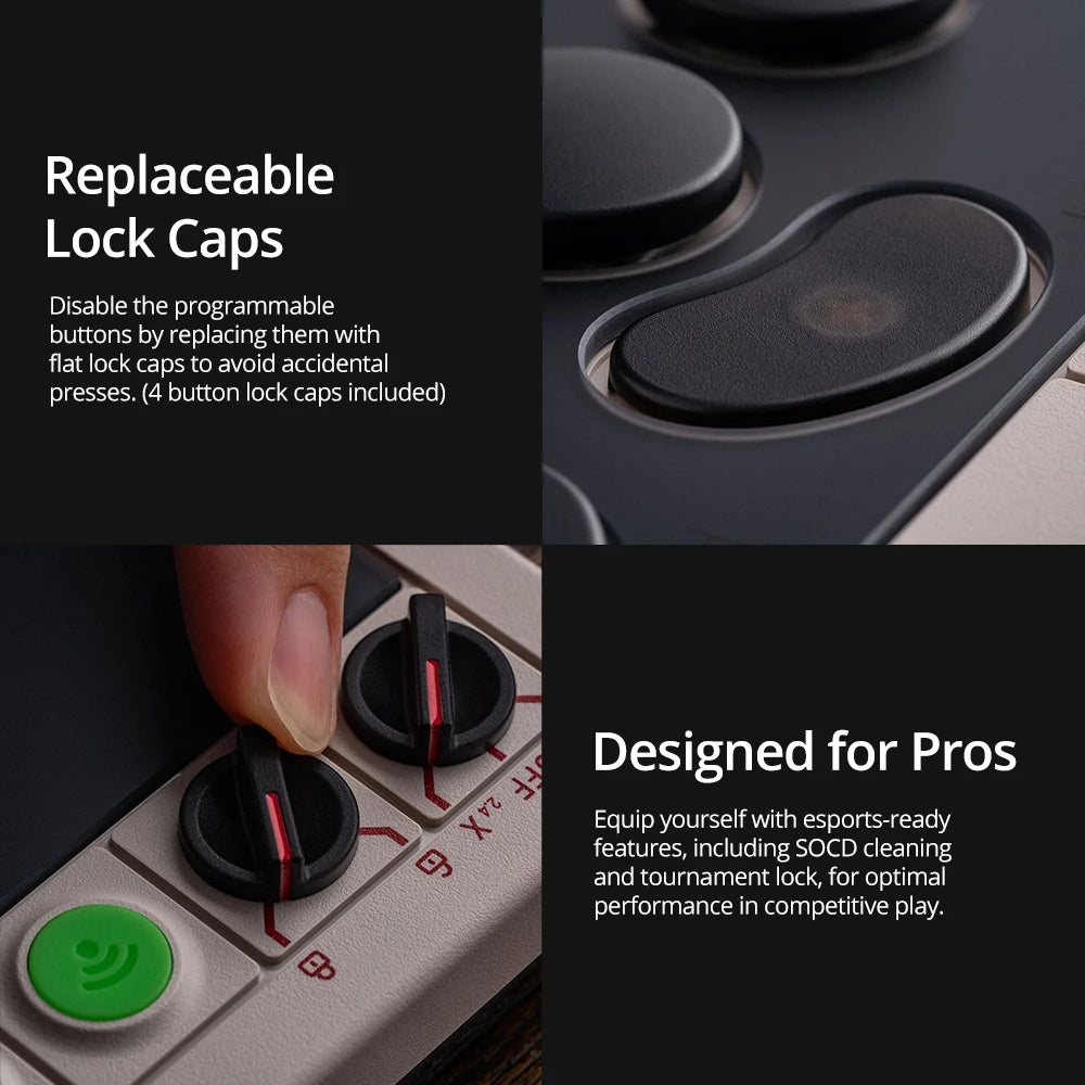Low-Profile Mechanical Arcade Controller for Switch PC