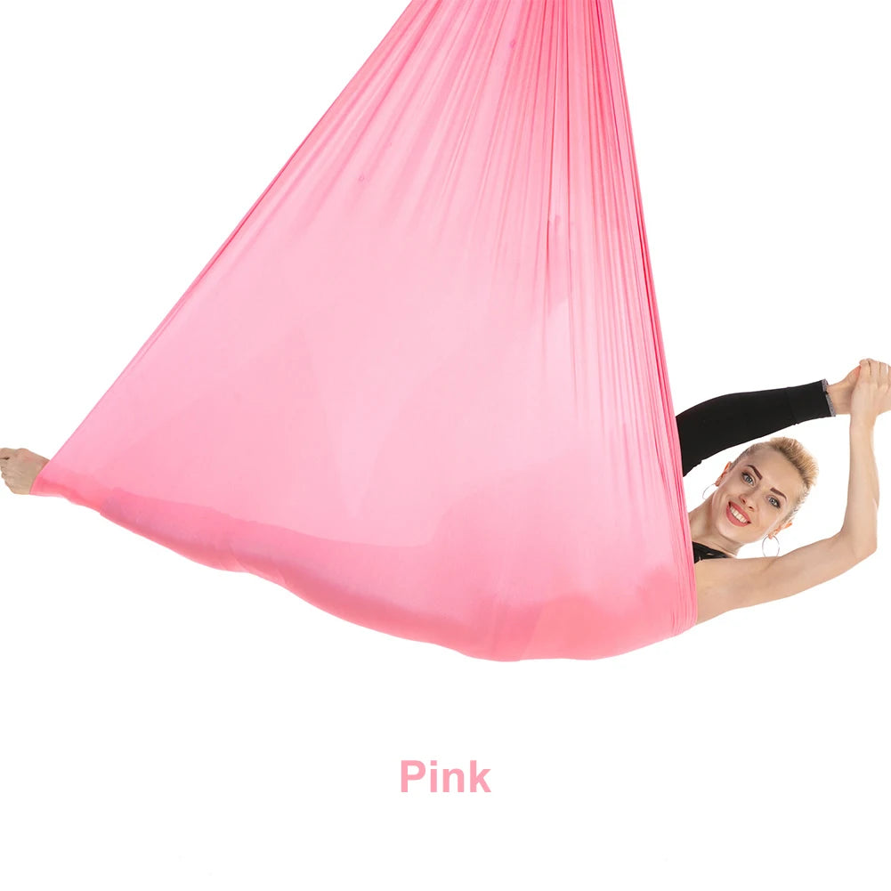 7×2.8m Pink Aerial Yoga Hammock Swing for Pilates