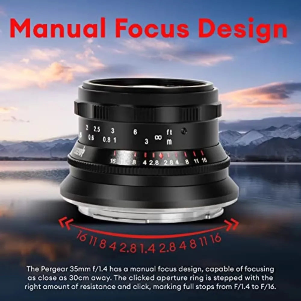 Portable 35mm F1.4 Manual Focus Lens L-Mount