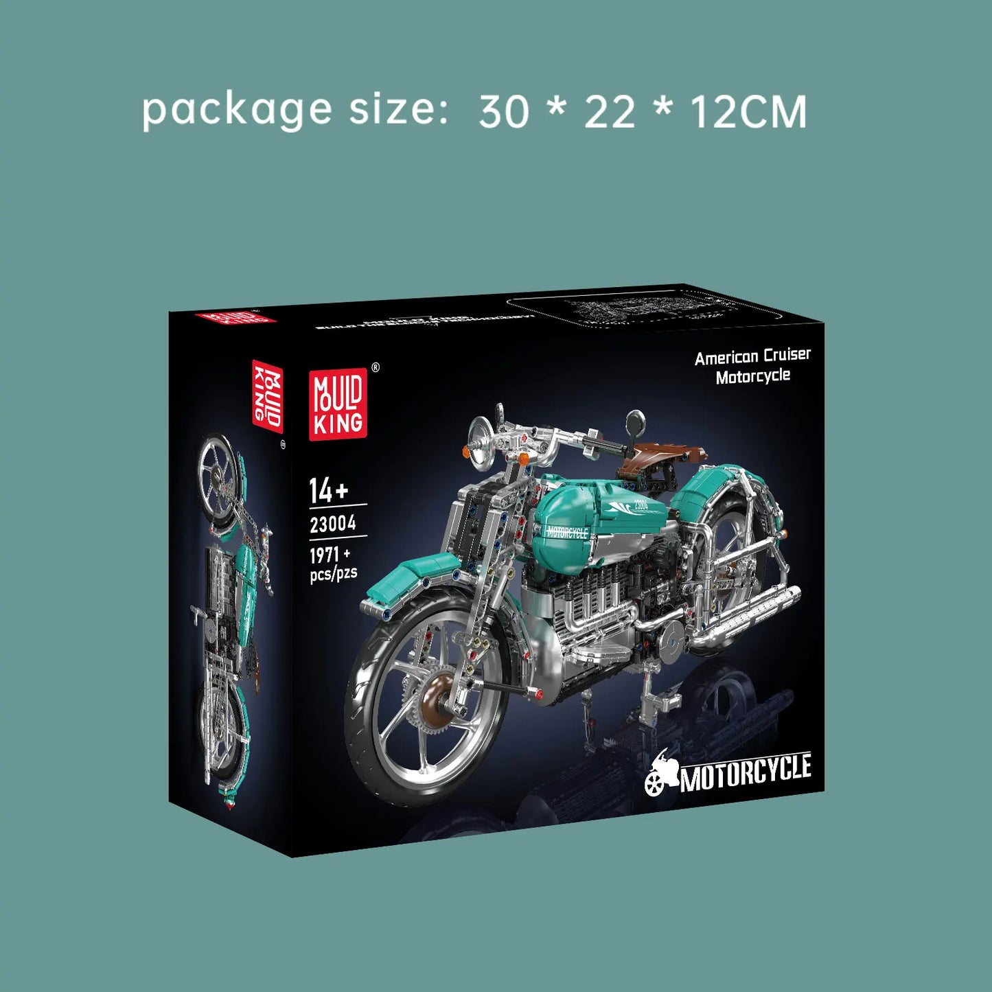 23004 Motorcycle Building Blocks Model with Original Box