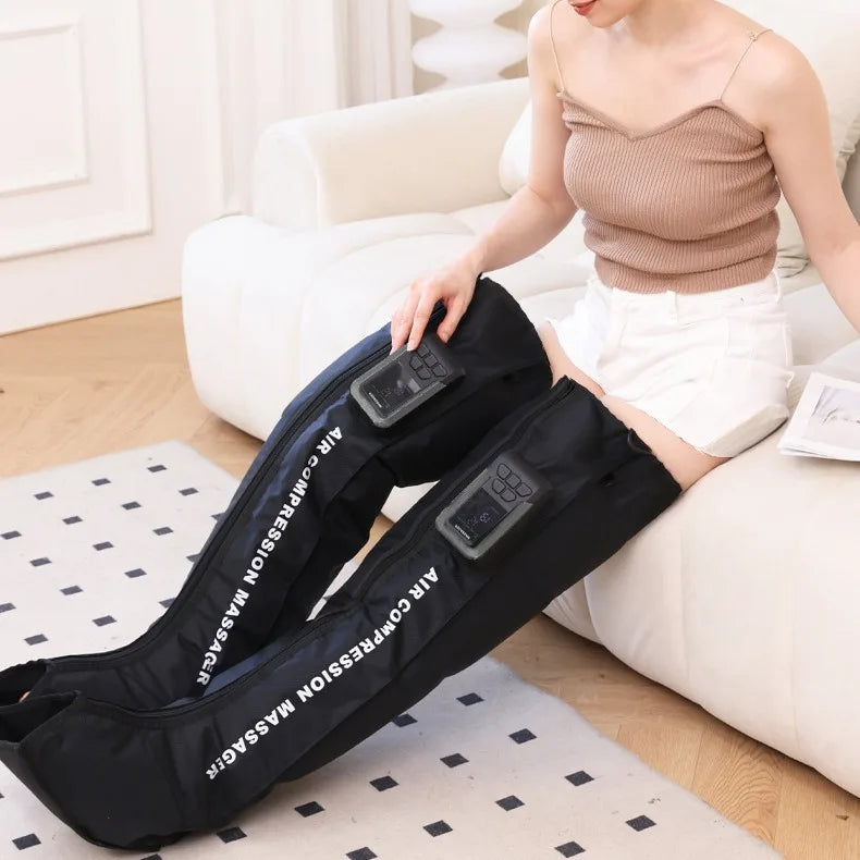 Dual Air Compression Leg Massager for Full Relief