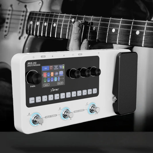 Portable Guitar Processor with Presets Drum Machine and USB