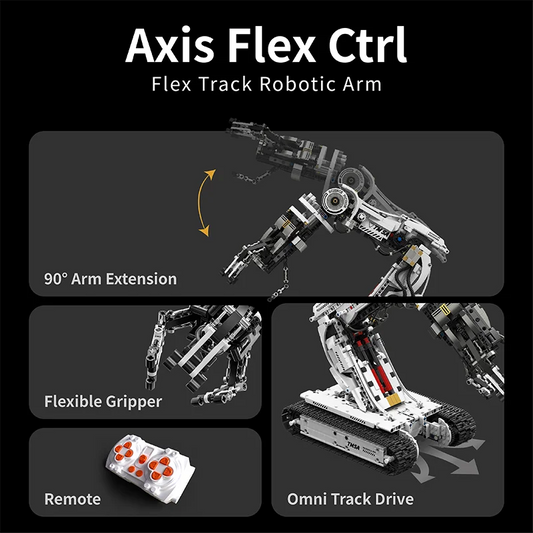 Desktop Robotic Arm Toy with Assembly Bricks
