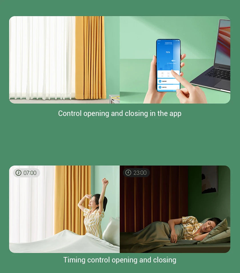 Wi-Fi Smart Motor for Roman Style Curtains