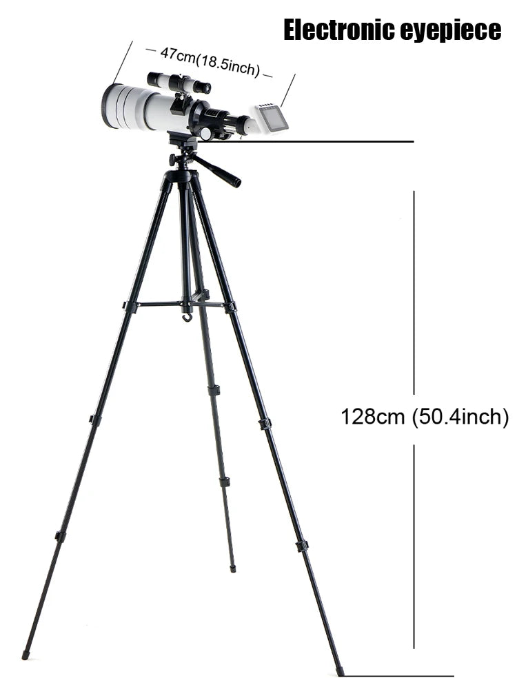 70mm Professional Astronomical Telescope with Electronic Eyepiece
