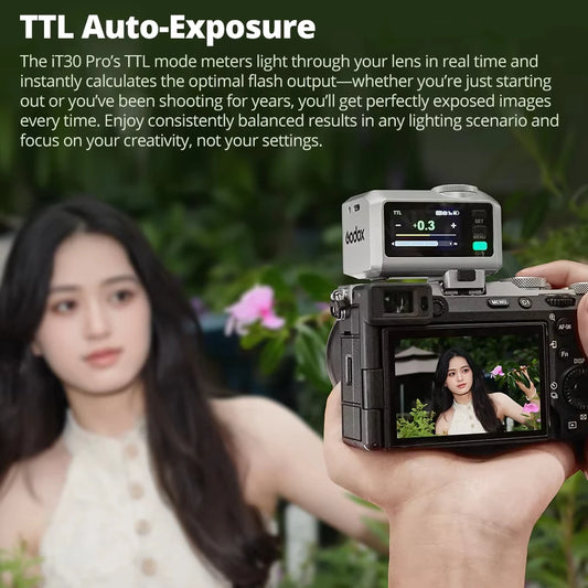 Compact iT30 Pro Flash for Nikon Shooters