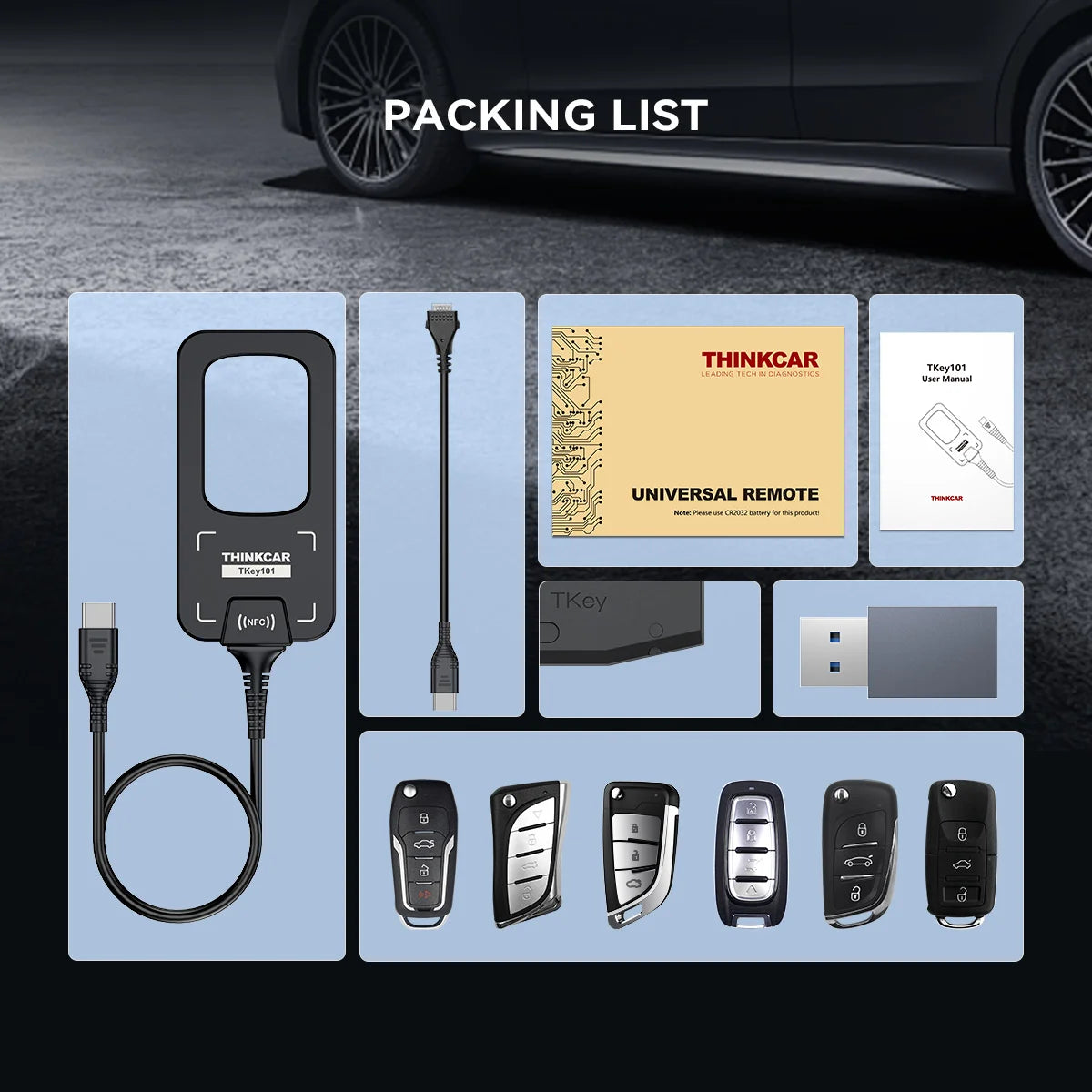 Car Key Programmer with Frequency Detection and 6 Keys