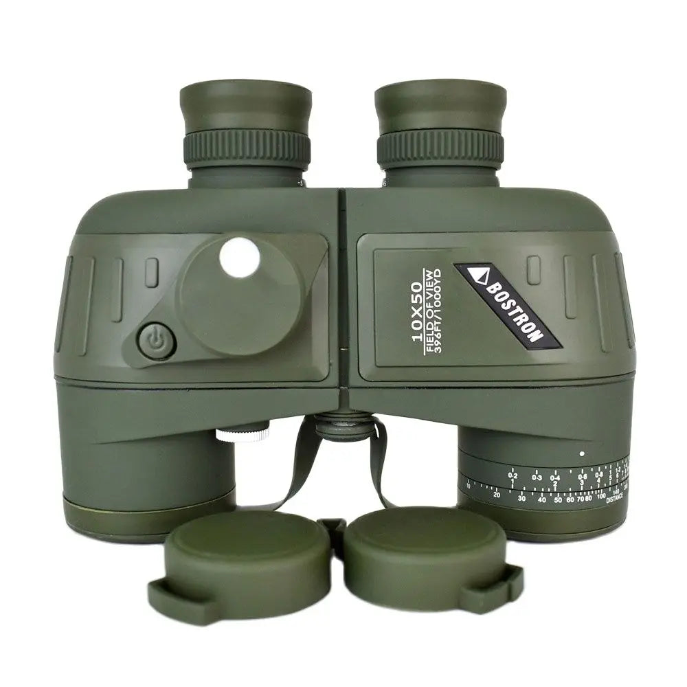 10x50 Waterproof Military Binoculars with Compass for Hunting