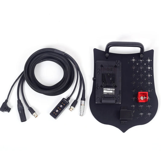 Compact V-Mount Power Handle for On-Set Use