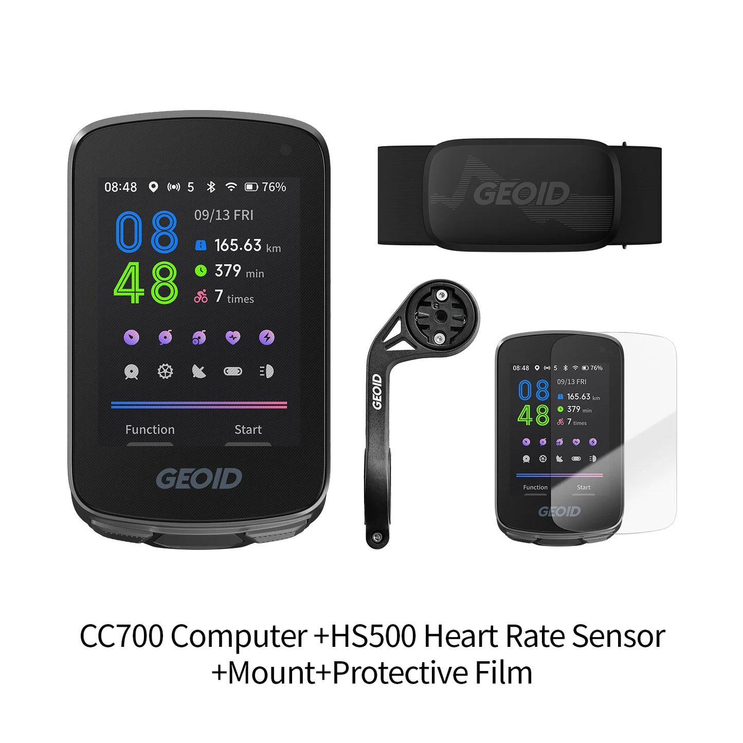 GPS Bike Computer 2.8in Color Screen Navigation Bundle