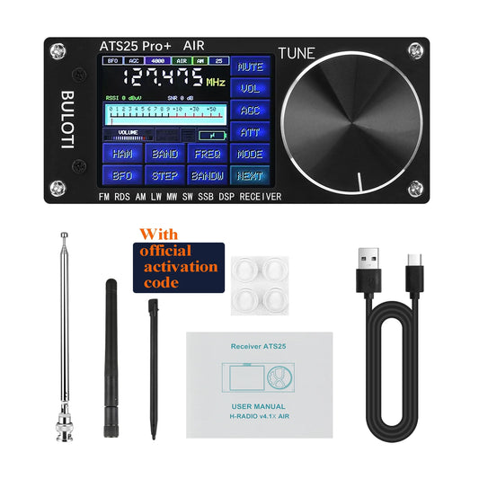 Portable SDR Receiver with Bluetooth WiFi and Aviation Band