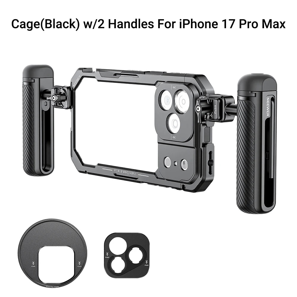 iPhone 17 Pro Max Camera Cage Kit 67mm Filter
