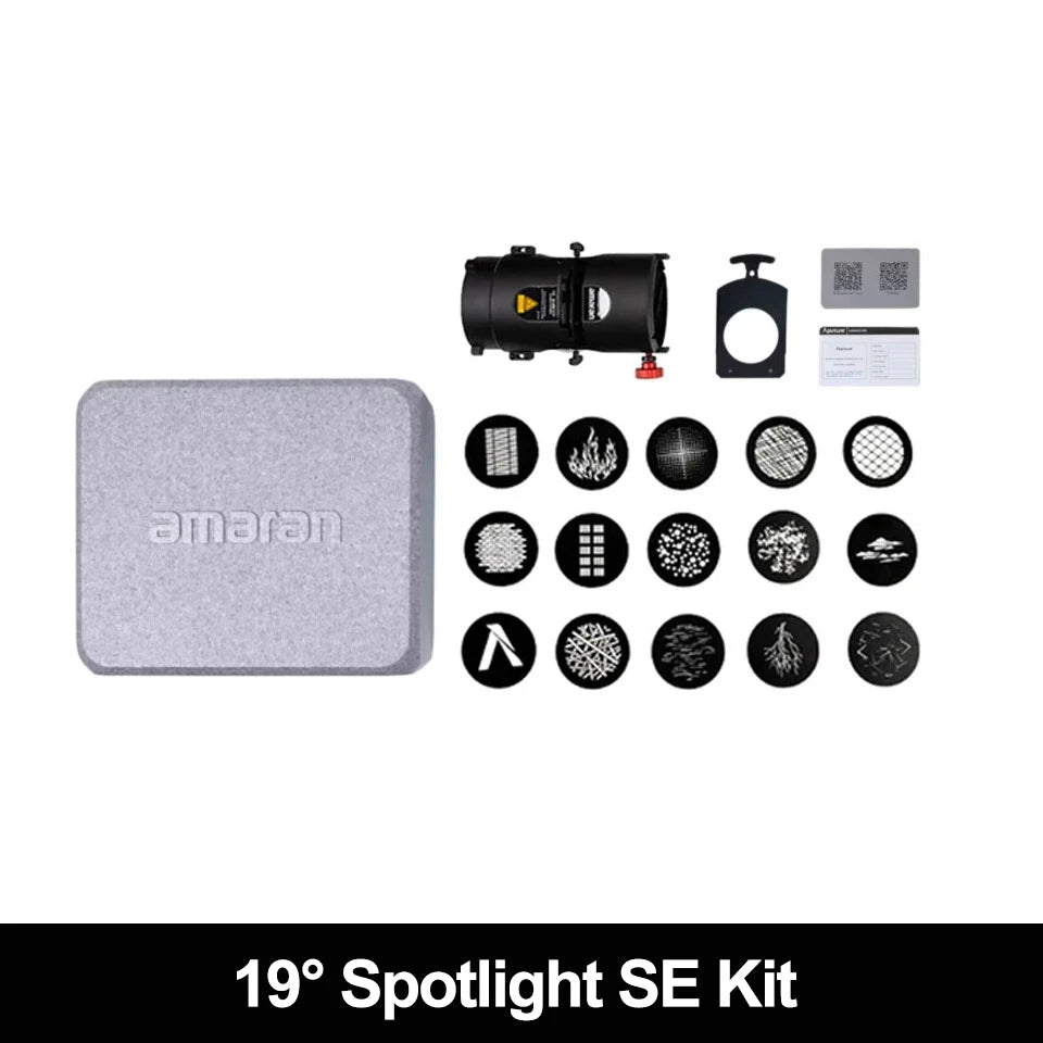 19 Point-Source Spotlight Modifier Kit for Studio and Video Lighting