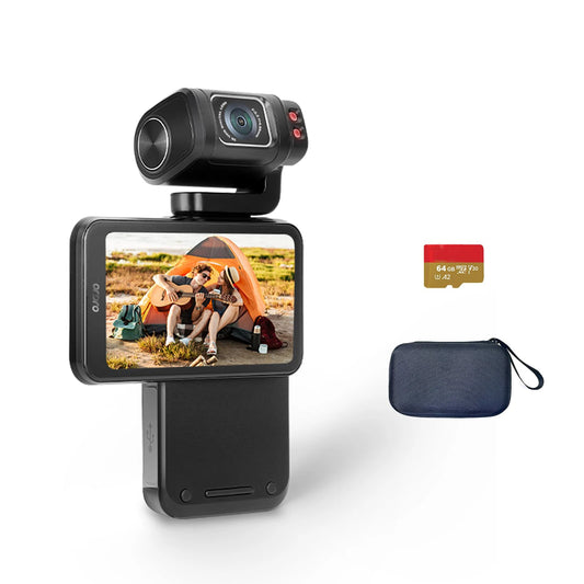 Compact Camcorder for Vlogs with 64GB Card