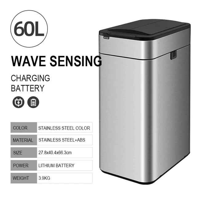 60L Automatic Touchless Kitchen Waste Bin