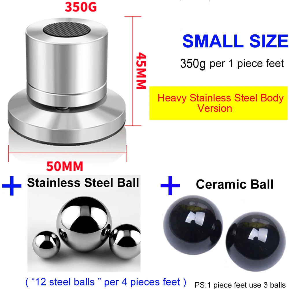 4-Piece Ceramic Anti-Vibration Feet for HiFi Components