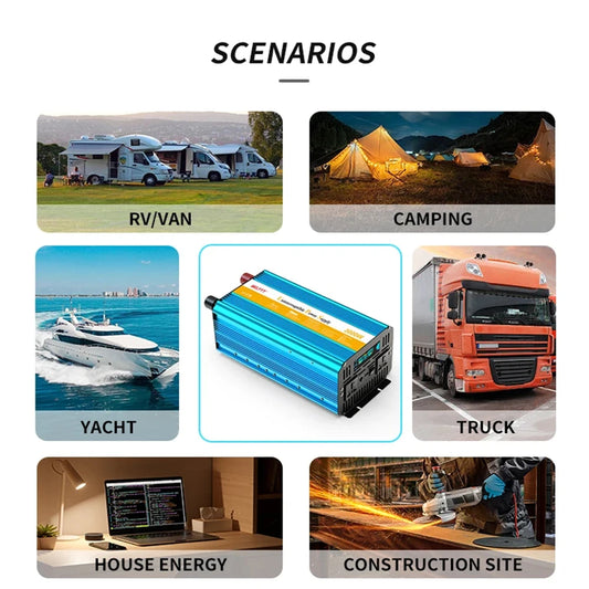 High-Efficiency 4000W 12V DC to AC Inverter