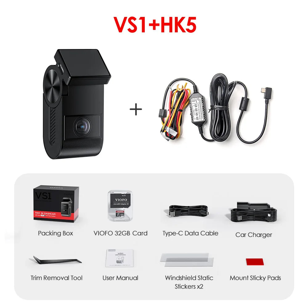 2K Car Dash Camera with Wi-Fi GPS 32GB