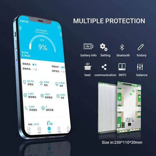 Heavy Duty 4S LiFePO4 300A Smart BMS UART