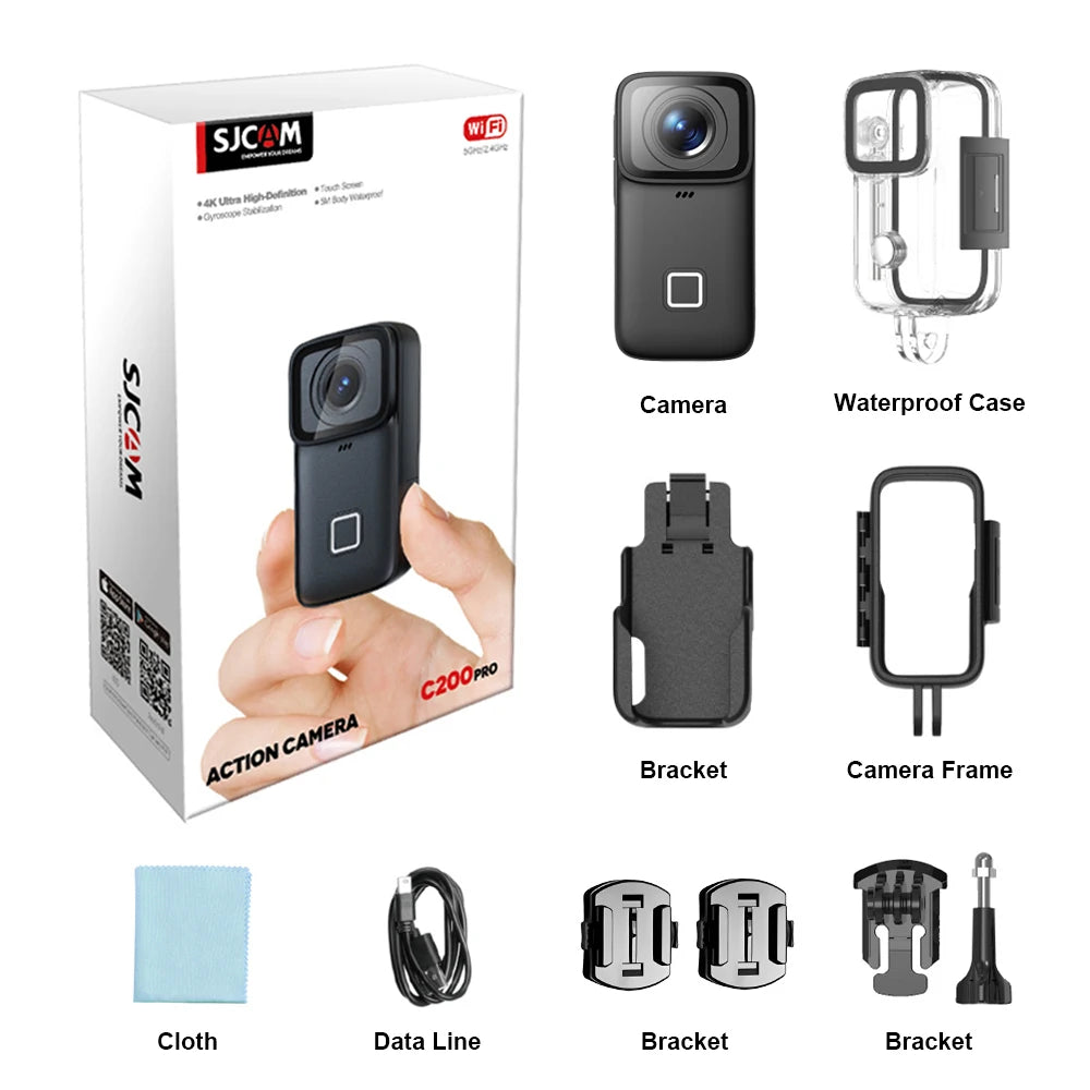 4K Waterproof Action Camera with 32GB SD Card
