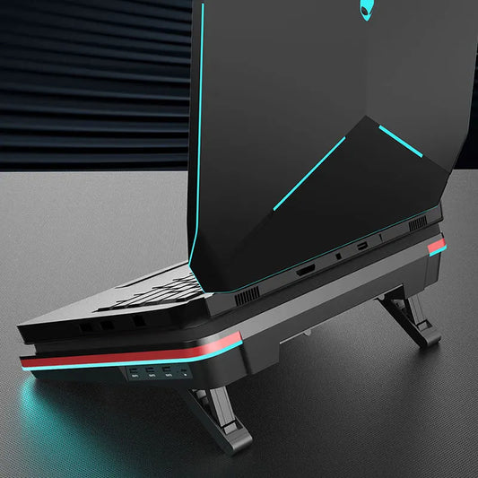 Ergonomic Notebook Cooling Stand with High Speed 5000RPM Fan